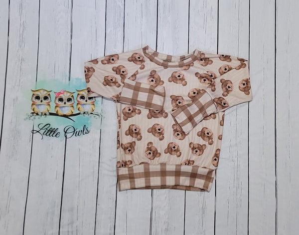 Gwm sweatshirt 1-3y Bear (ribknit)